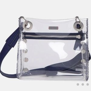 Hammitt Clear Crossbody with Navy Trim